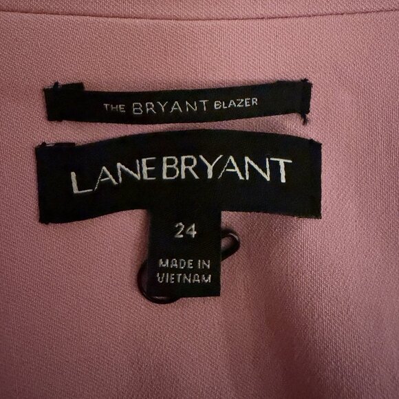 LANE BRYANT  The Bryant Ponte Stretch Pink Blazer Jacket Size 24 Barbiecore - Picture 6 of 9